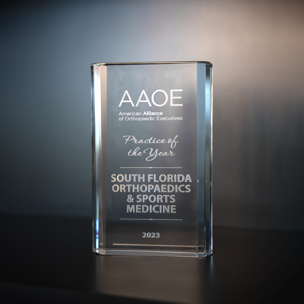 South Florida Orthopaedics & Sports Medicine Named AAOE 2023 Practice of the Year